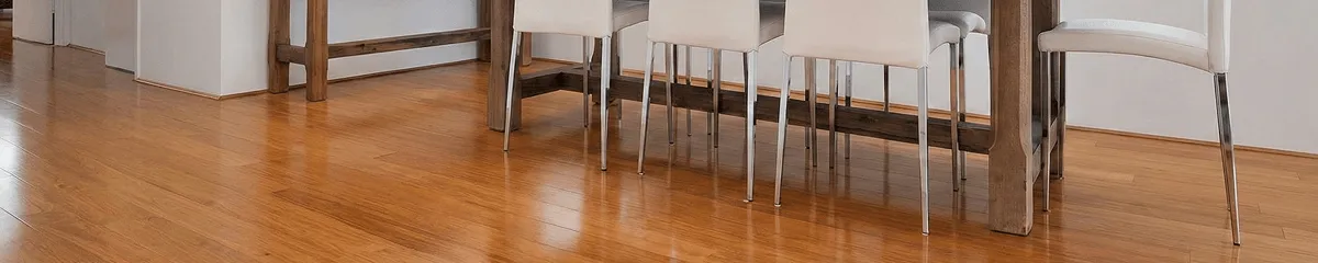 Professionally installed and refinished bamboo flooring in a residential home, showcasing smooth finish and natural wood tones in Chattanooga, TN